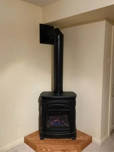 Valor President gas stove recently installed by Classic Fireplace