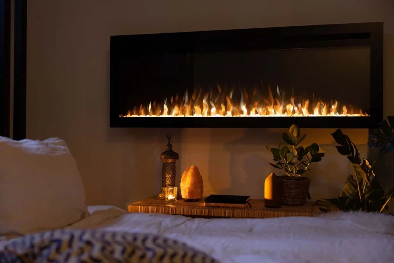 A Napoleon Purview 60 fireplace, perfect for a romantic night